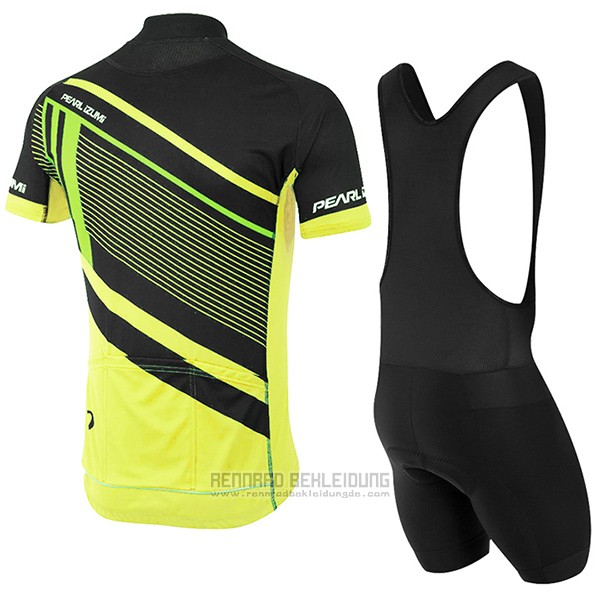 2017 Fahrradbekleidung Pearl Izumi Gelb Trikot Kurzarm und Tragerhose